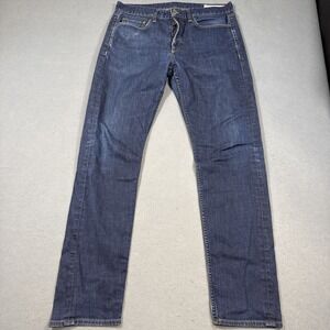 Rag Bone Fit 2 Slim DARK WASH stretch straight leg button fly modern jeans 33
